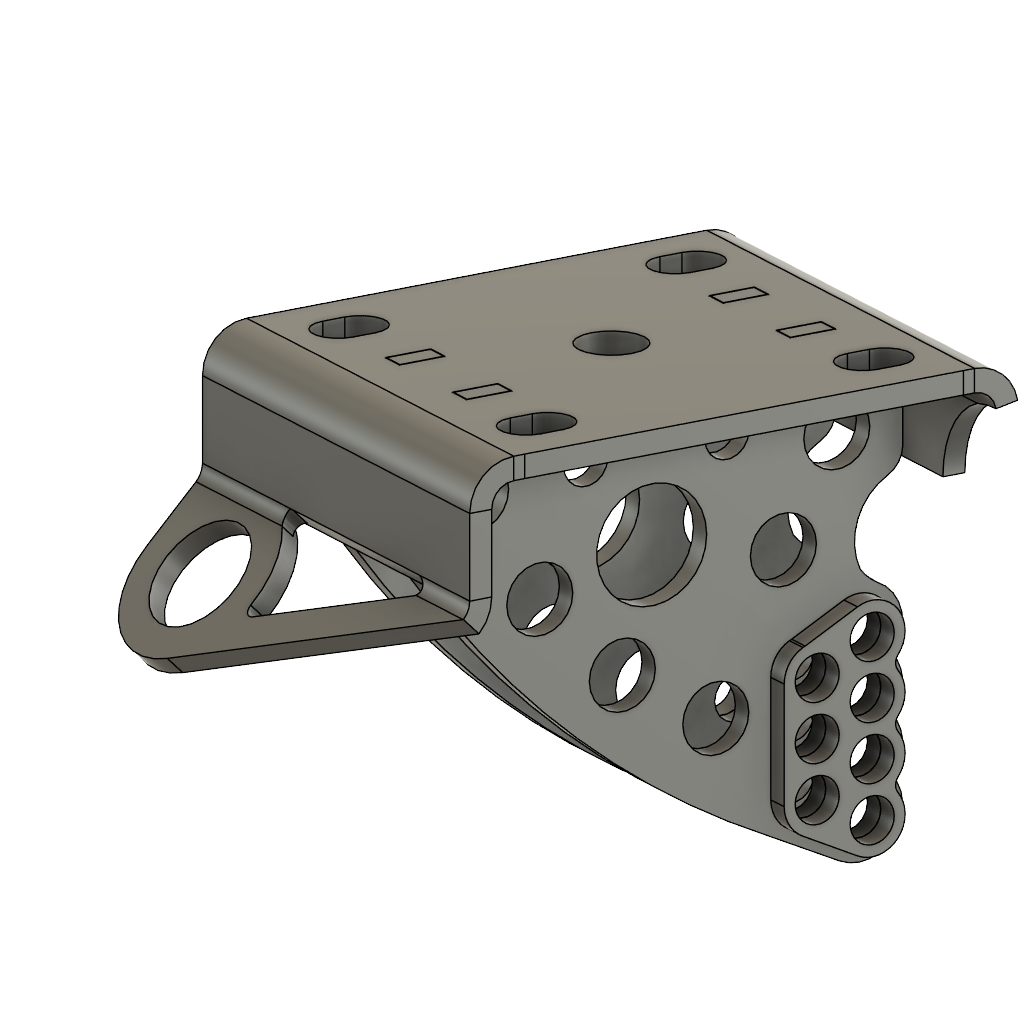 Lower spring plates for leaf springs for Caltracs